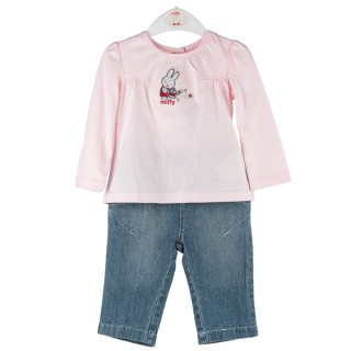 Miffy Jeans Kombination rosa Größe 80