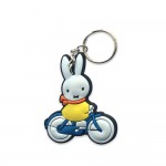 Schlüsselanhänger Miffy auf dem Fahrrad